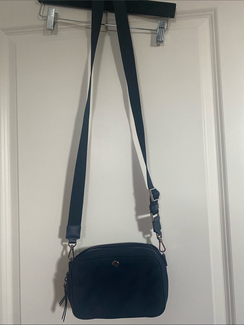 Kate Spade navy crossbody with  strap